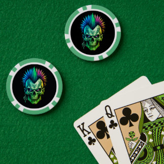 Tribal Skull Poker Chips
