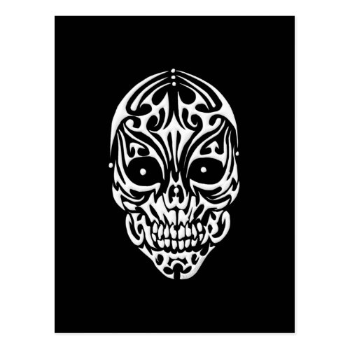 Tribal Skull Postcard Tribal Skull Postcard