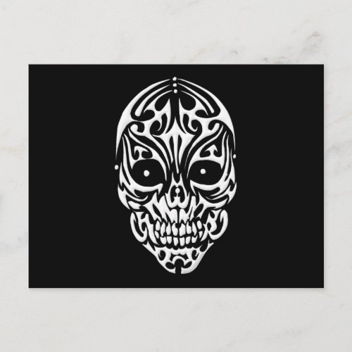 Tribal Skull Postcard