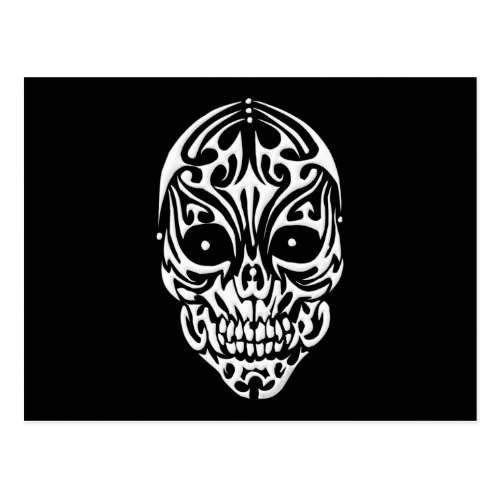 Tribal Skull Postcard Tribal Skull Postcard