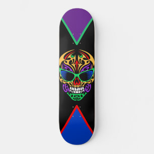 Tribal Skull Skateboard