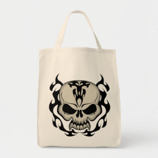 Tribal Skull Tote Bag