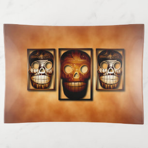 Tribal Skulls Trinket Tray