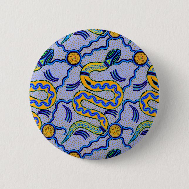 Tribal Snake Button (Front)