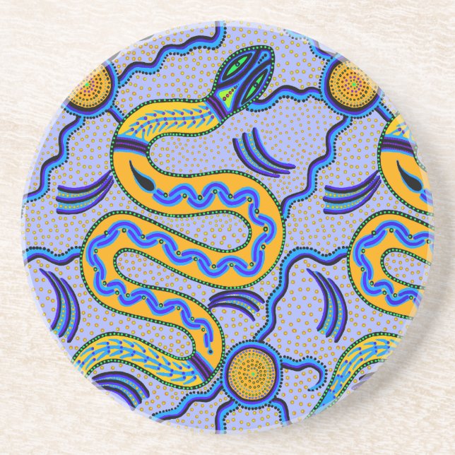 Tribal Snake Coaster (Front)