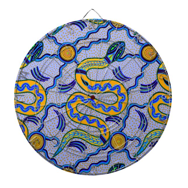Tribal Snake Dart Board (Front)