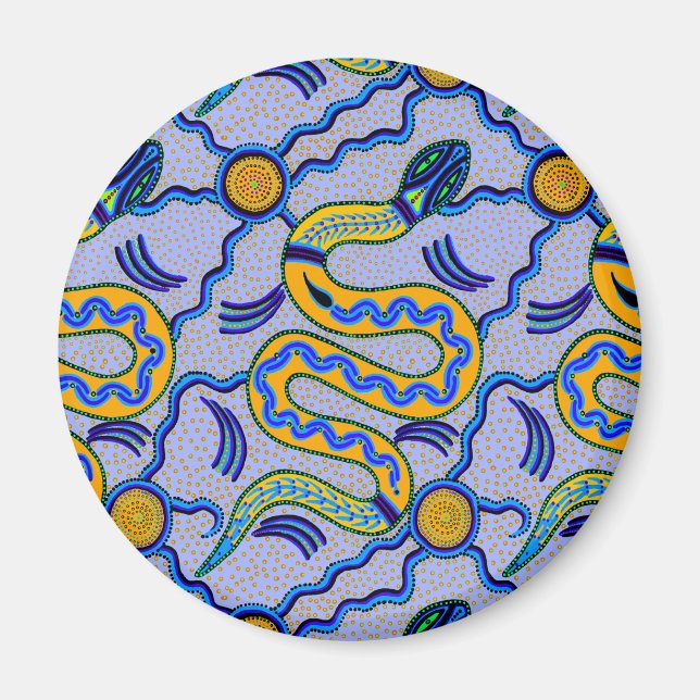 Tribal Snake Magnet (Front)