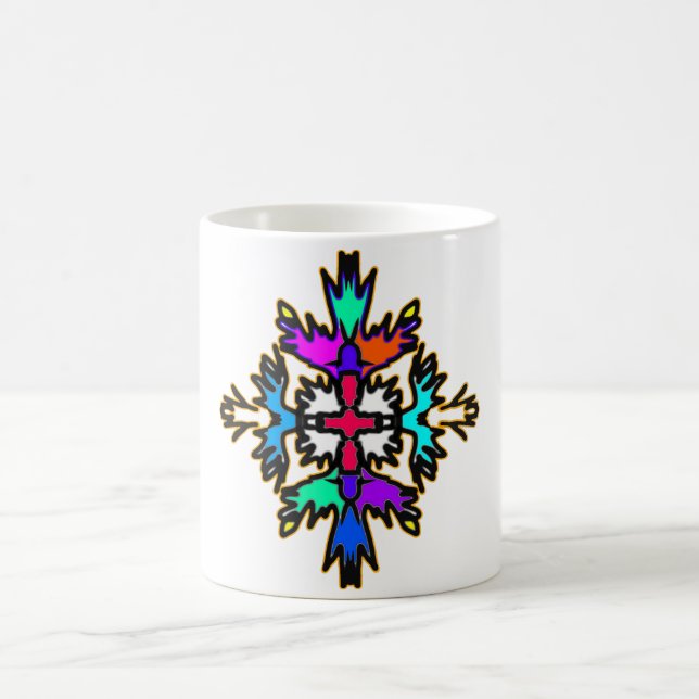 Tribal Solar Cross Coffee Mug (Center)