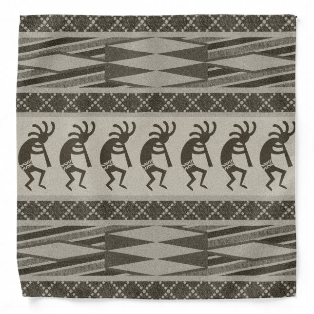 Tribal Southwest Design Kokopelli Bandanna (Front)