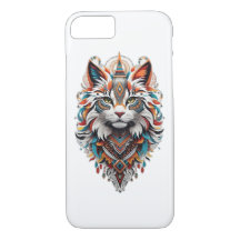 Tribal spirit cat logo