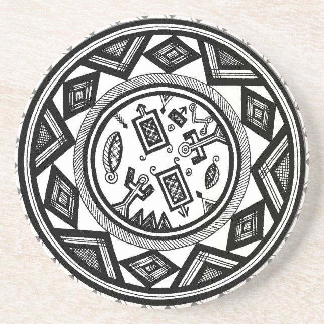 Tribal Spirits Drink Coaster (Front)