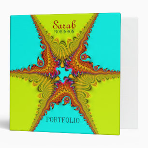 Tribal Starfish Digital Lace Portfolio Binder