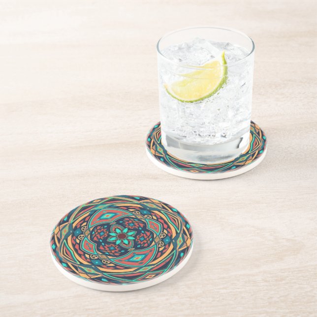 Tribal Steampunk Coaster (Side)