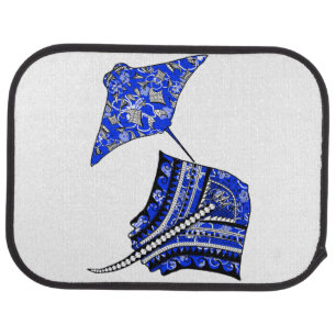 Tribal Stingrays Car Floor Mat