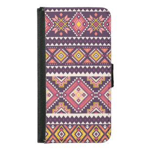 Tribal striped, geometric seamless pattern. samsung galaxy s5 wallet case