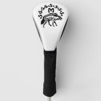 Tribal Striped Hyena Monogram Golf Head Cover