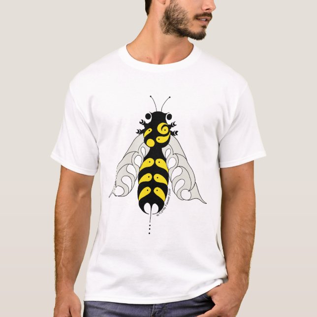 Tribal style honeybee tee (Front)