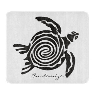 Tribal Style Turtle Thunder_Cove Cutting Board