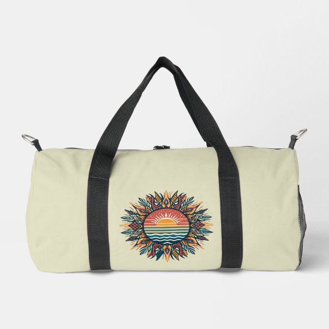 Tribal Summer Sun Duffle Bag (Front)