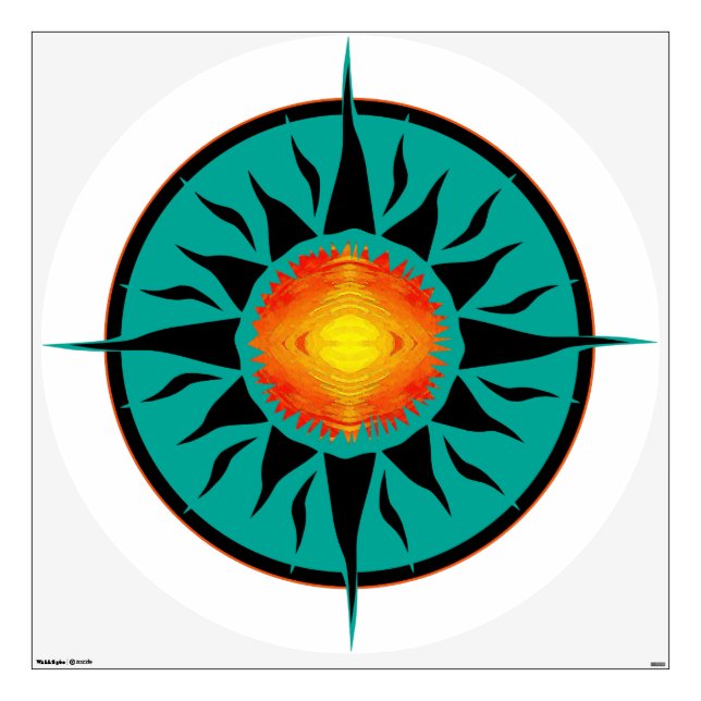 Tribal Sun 11 Wall Decal (Front)