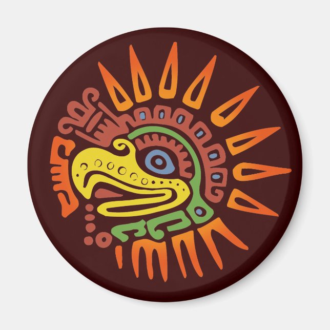 Tribal Sun Eagle Magnet (Front)
