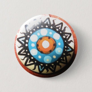 Tribal Sun Handmade Button