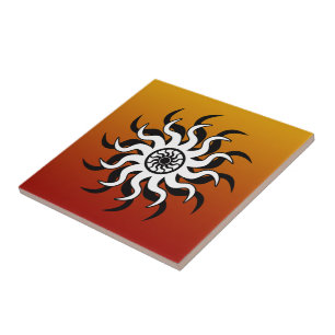 Tribal Sun Southwest Design Ceramic Tile