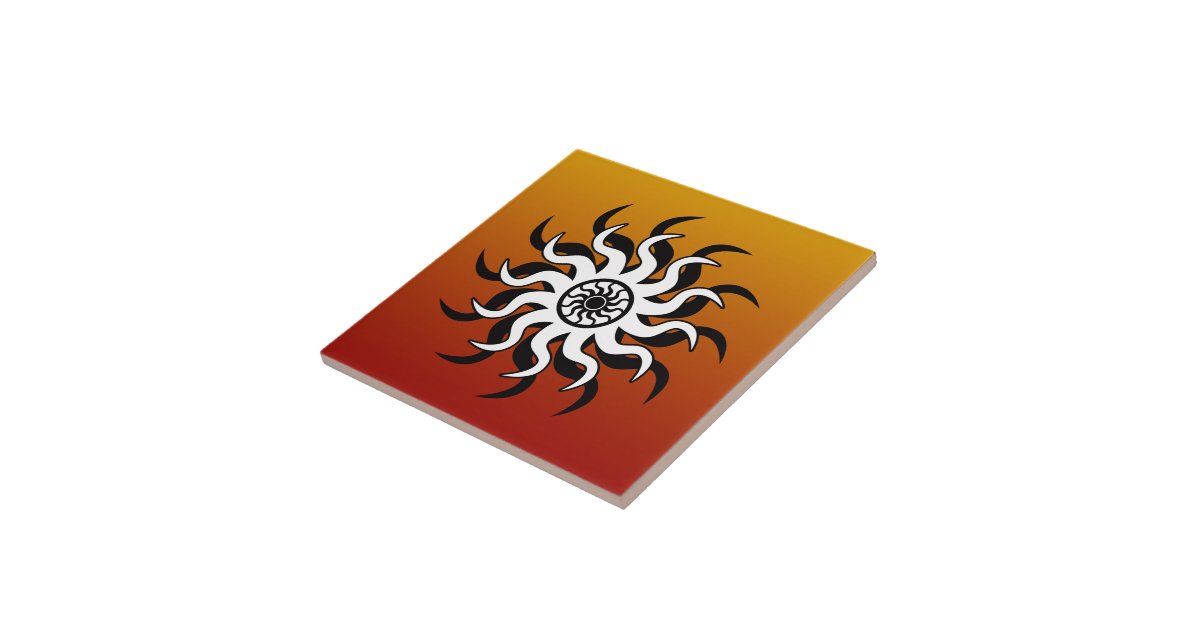 Tribal Sun Southwest Design Ceramic, Southwest Ceramic Tiles