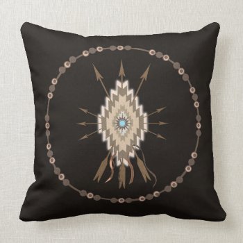 Tribal Symbols Friendship Motif Decor Pillow by debinSC at Zazzle