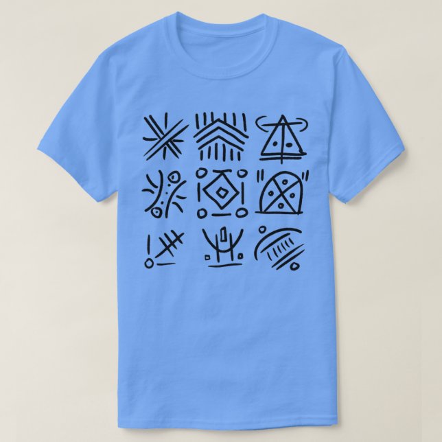 Tribal Symbols T-Shirt (Design Front)