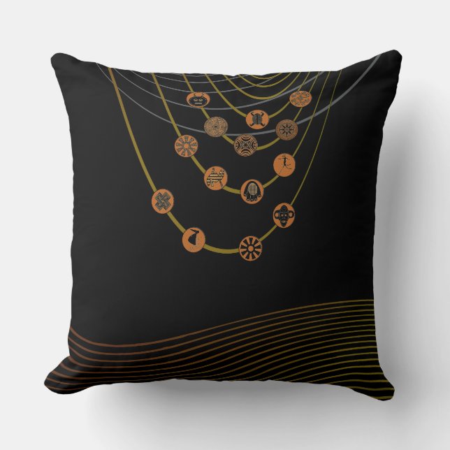 Tribal symbols  Throw Pillow 20" x 20" (Front)