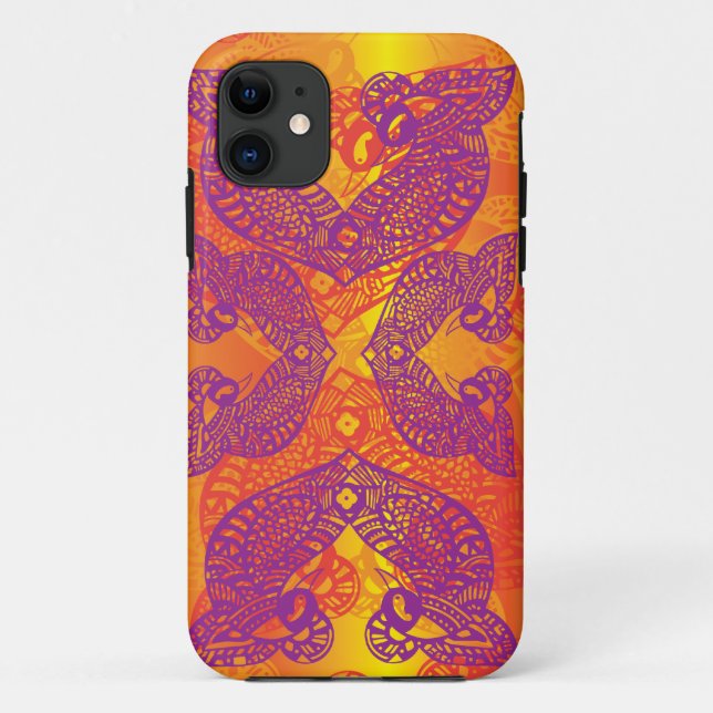 Tribal Tattoo Bird Case-Mate iPhone Case (Back)