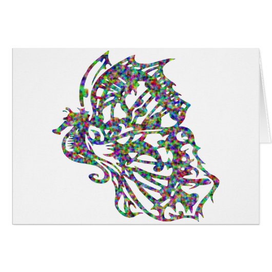 Tribal Tattoo Butterfly Seahorse (Front Horizontal)