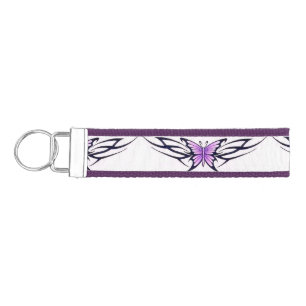 tribal tattoo butterfly wrist keychain