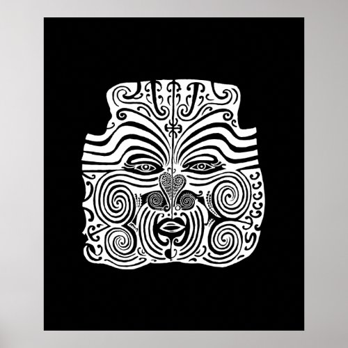 Tribal Tattoo Design _ New Zealand Maori Poster