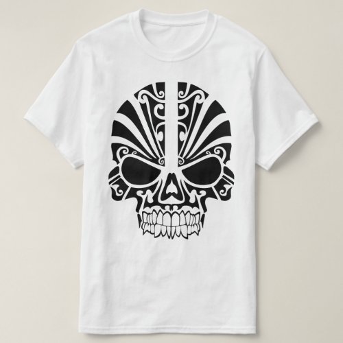 Tribal Tattoo Edit to Any Size Skull T_Shirt