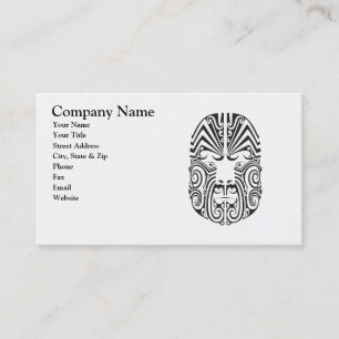 Tribal Tattoo Face Business Card
