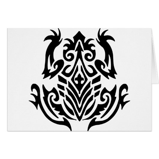 Tribal Tattoo Frog Cards (Front Horizontal)
