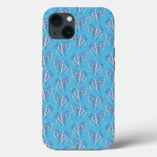 Tribal Tattoo Manatees Ocean Blue iPhone 13 Case