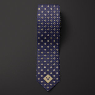 Tribal Tattoo Monogram Neck Tie