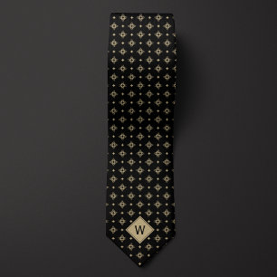 Tribal Tattoo Monogram Neck Tie
