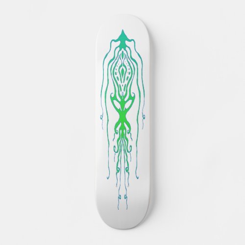 Tribal Tattoo Octopus Squid Skateboard