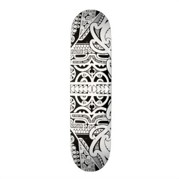 Tribal Tattoo Skateboard Deck In Marquesas Style by MarkStorm at Zazzle