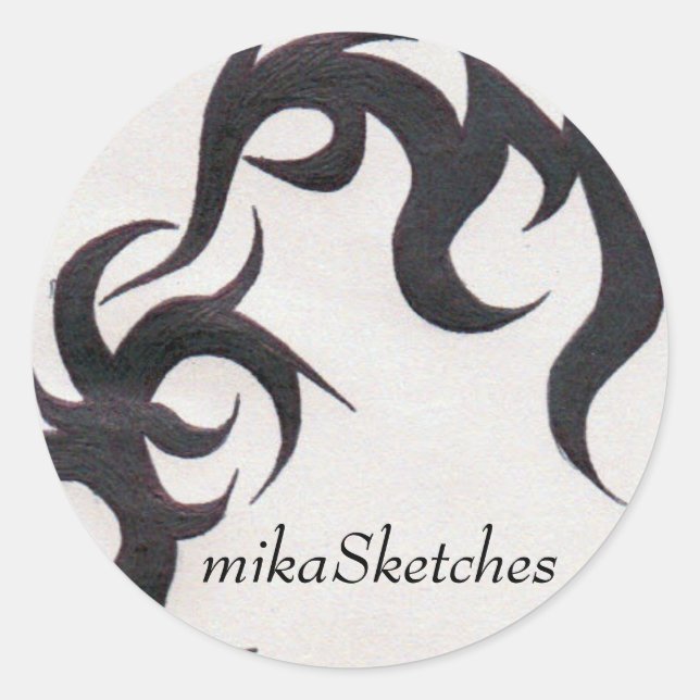 Tribal Tattoo Sticker (Front)