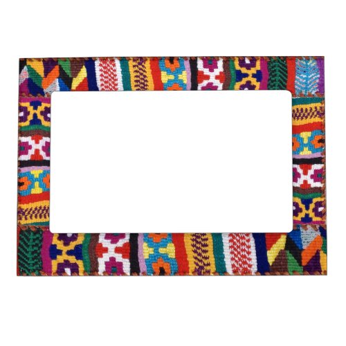 Tribal Textile Art Magnetic Photo Frame