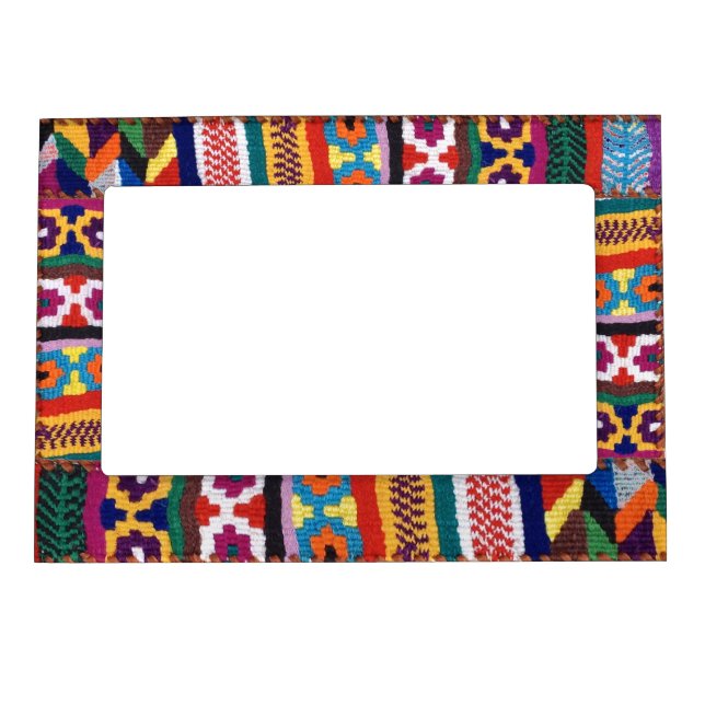 Tribal Textile Art Magnetic Photo Frame (Front)