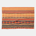 Tribal texture: vintage stripes pattern. kitchen towel