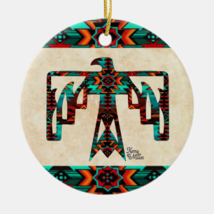 Tribal Thunderbird Ceramic Ornament