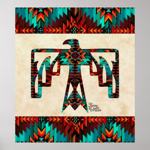 Tribal Thunderbird Poster
