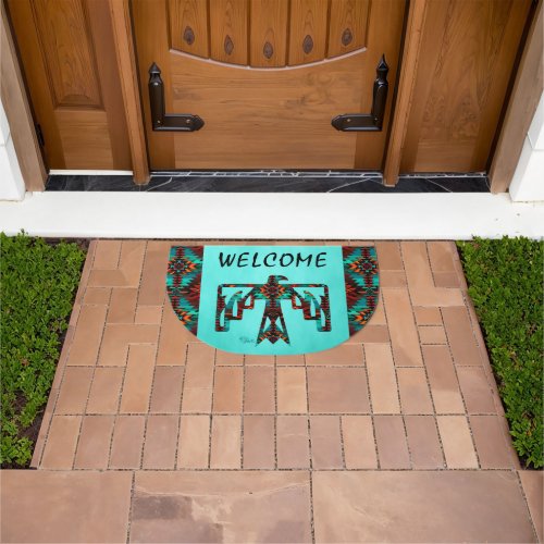 Tribal Thunderbird Welcome Doormat
